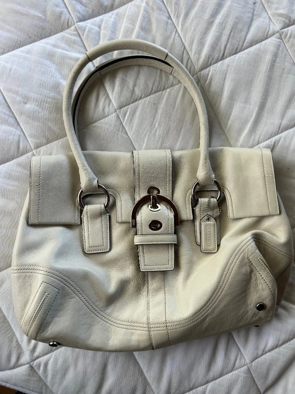 Coach Soho Leather Flap Satchel and Coach Soho Leather Buckle Wallet Set